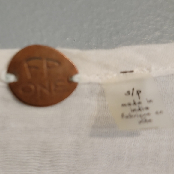 Free People White Pintuck Peasant Blouse - Picture 3 of 8